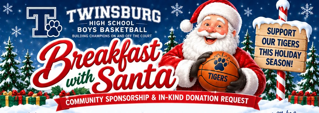 Twinsburg High School Boys Basketball Breakfast with Santa — Community Sponsorship & In-Kind Donation Request